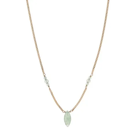 Girocollo Argento Dorato Pietra Chicco Avventurina