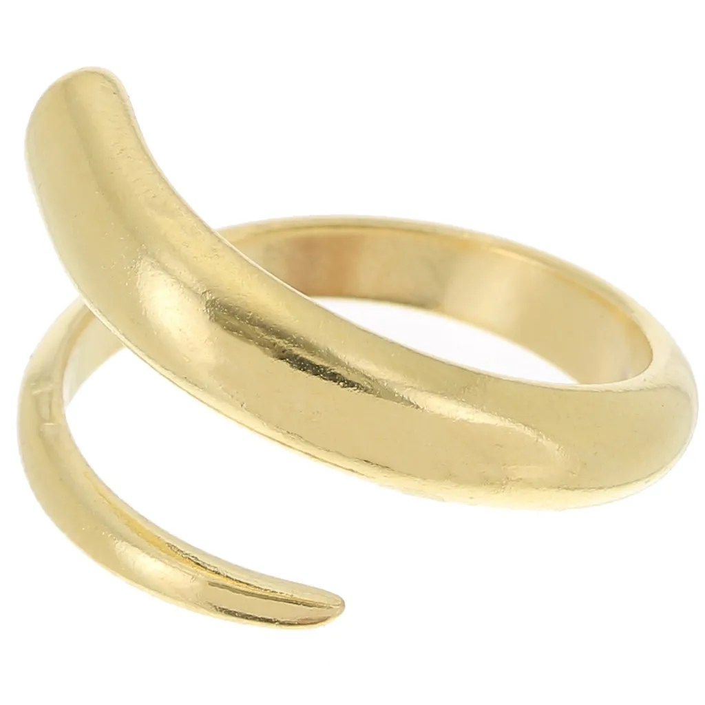 Anello aperto fine - Misura 55 - Dorato in oro fino x1