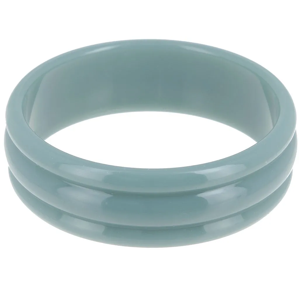 Bracciale in resina opaca di 66 mm di spessore - Celadon x1