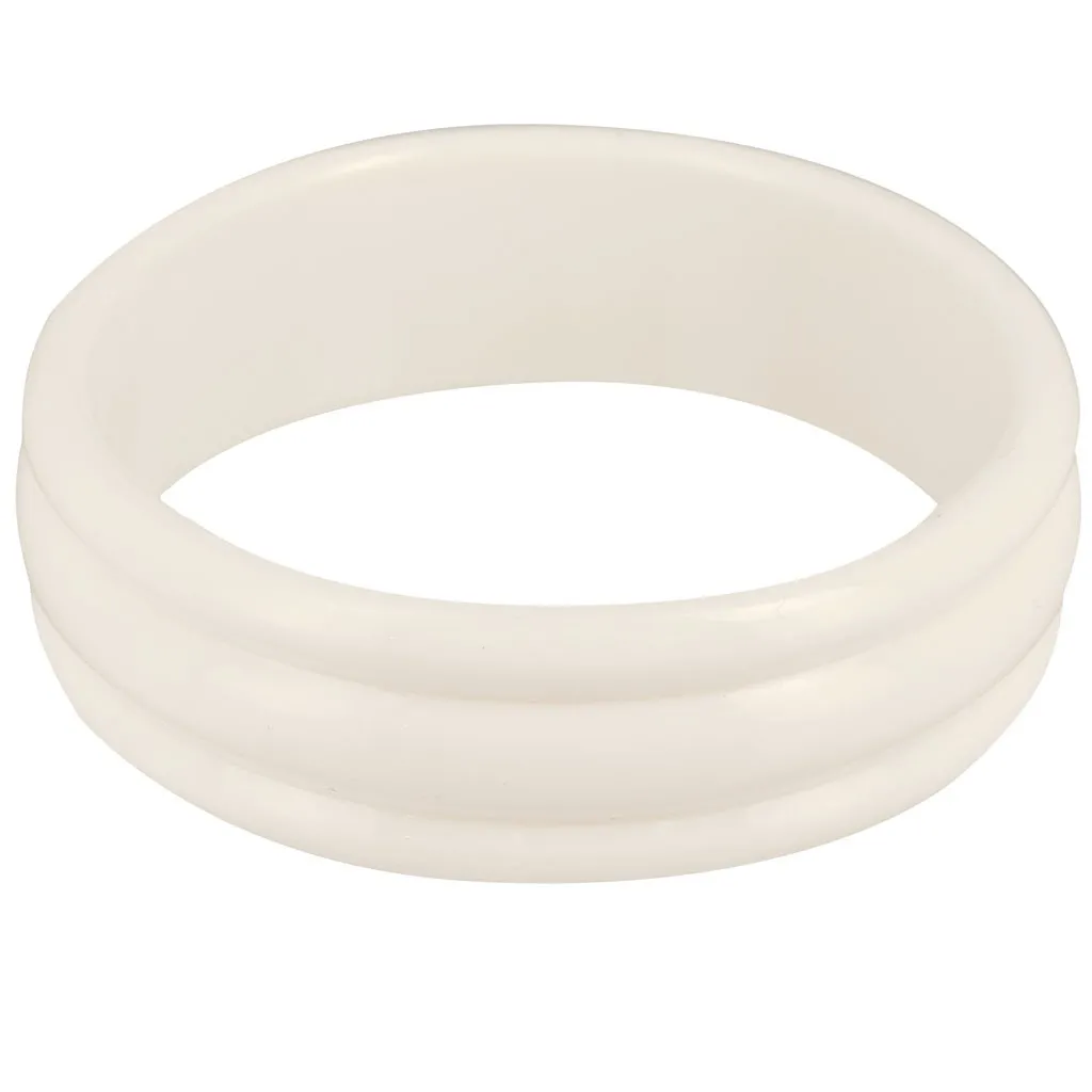 Bracciale in resina opaca di 66 mm di spessore - Ecrù x1