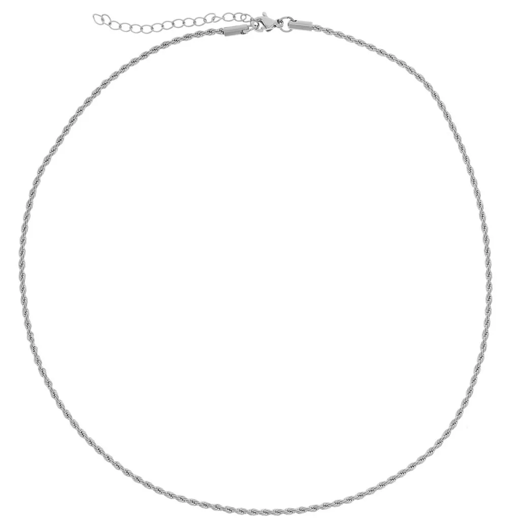 Girocollo maglia corda 2 mm - Acciaio inox 304L x46cm