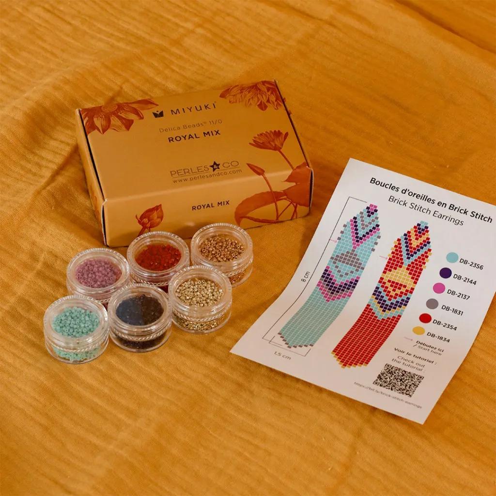 Kit perle Miyuki Perles and Co - Miyuki Delica 11/0 Royal Mix