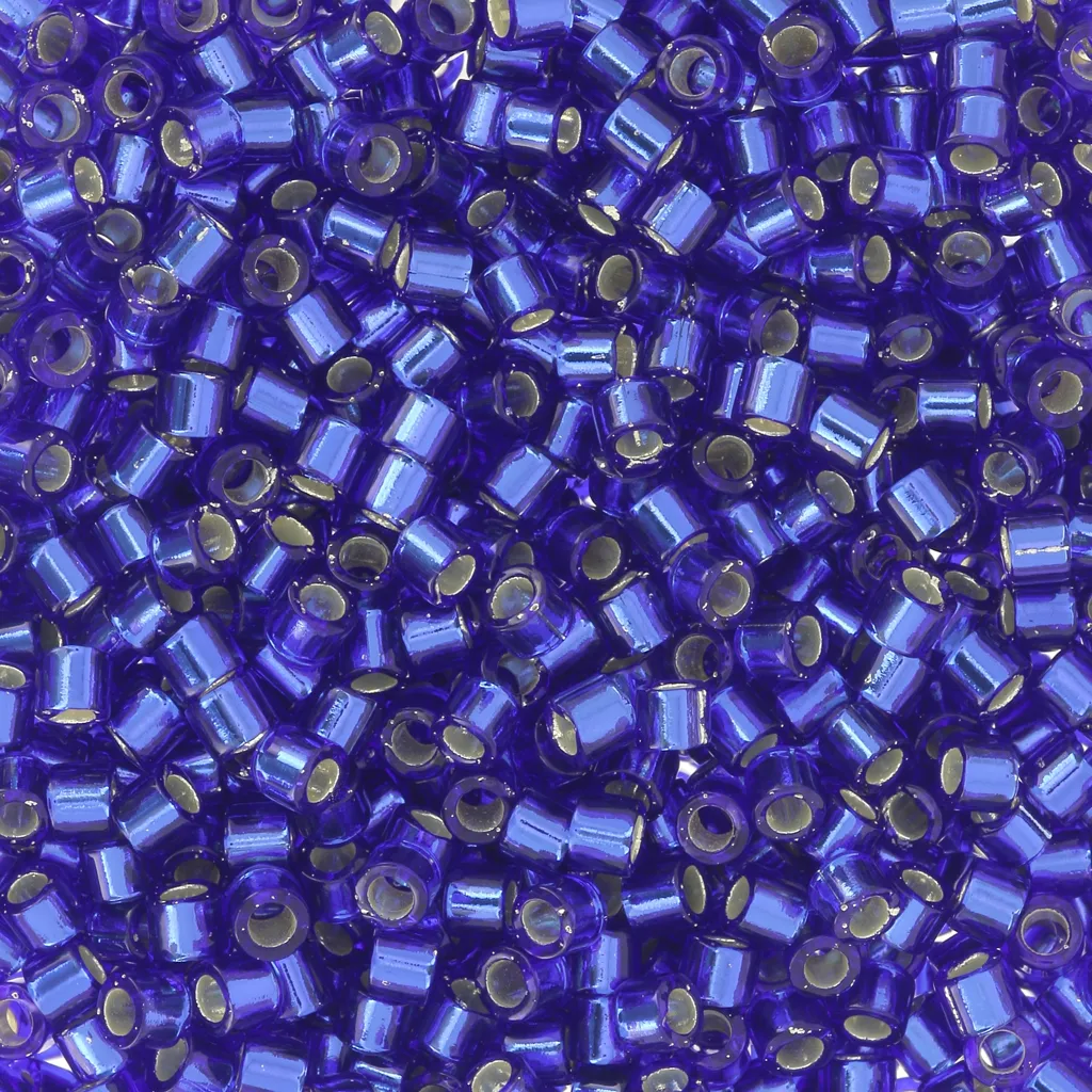 Miyuki Delica 10/0 DBM0047 -  Silver Lined Cobalt x8g