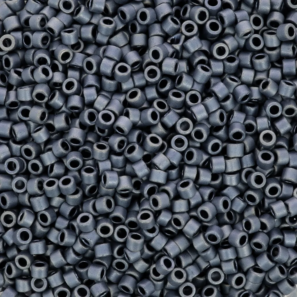 Miyuki Delica 11/0 DB0301 - Mat Gunmetal - confezione da 100g