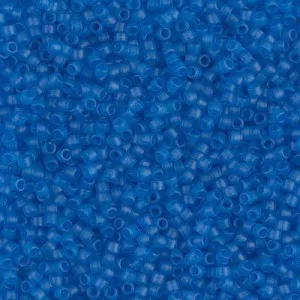 Miyuki Delica 11/0 DB0787 - Dyed Transparent Capri Blue Semi Mat x8g