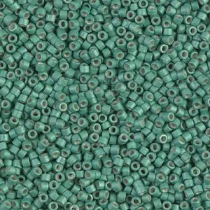 Miyuki Delica 11/0 DB1171 - Galvanized Dark Mint Mat x8g