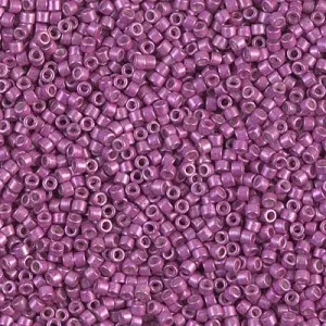 Miyuki Delica 11/0 DB1184 - Galvanized Semi-Frosted Magenta x8g