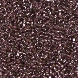 Miyuki Delica 11/0 DB1204 - Silver Lined Mauve x8g