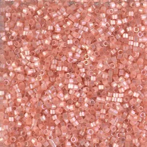 Miyuki Delica 11/0 DB1863 - Silk Inside Dyed Cinnamon AB x8g