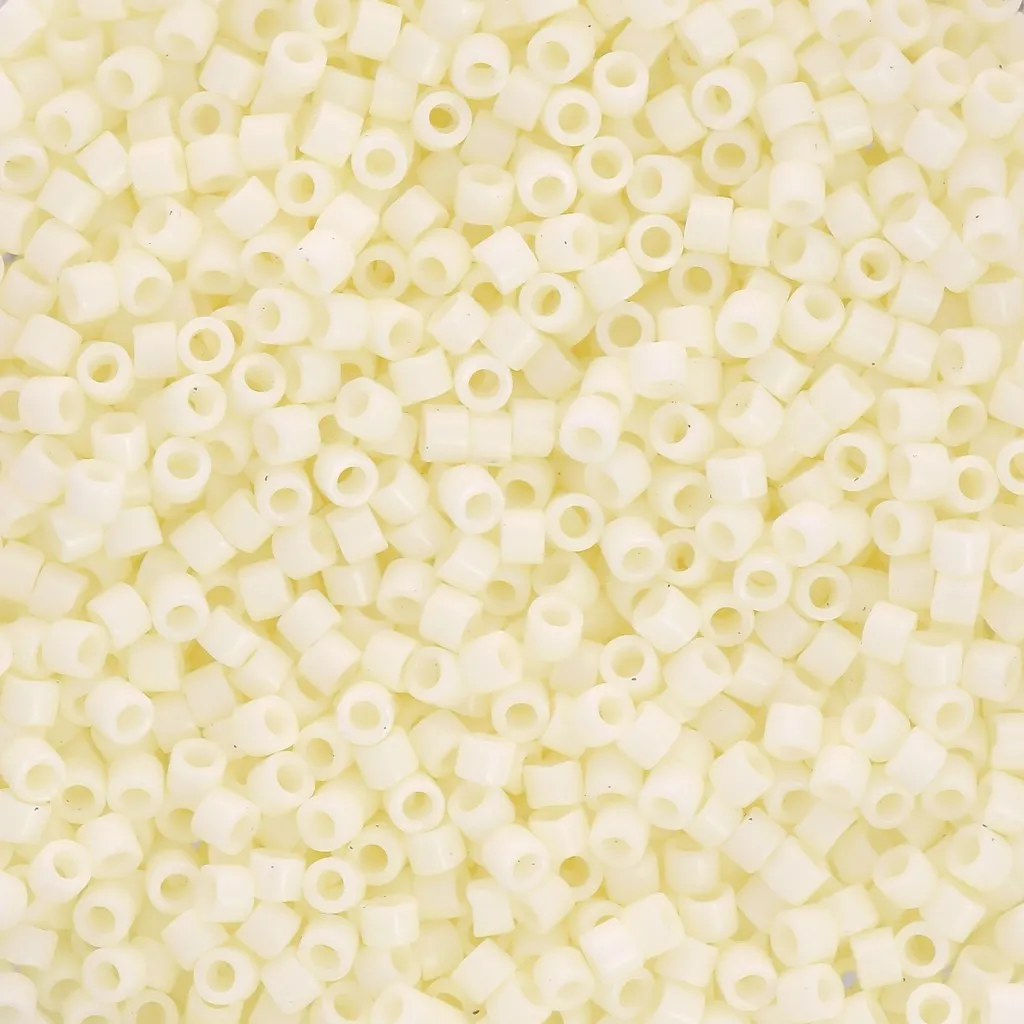 Miyuki Delica 11/0 DB2401 - Opaque Light Buttercream x8g