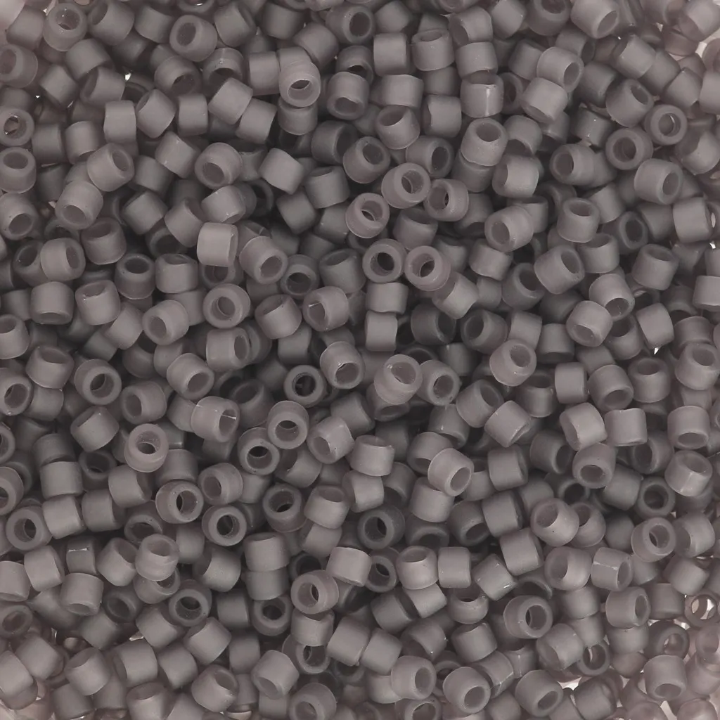 Miyuki Delica 11/0 DB2405 - Mat Transparent Dark Smoky Amethyst x8g