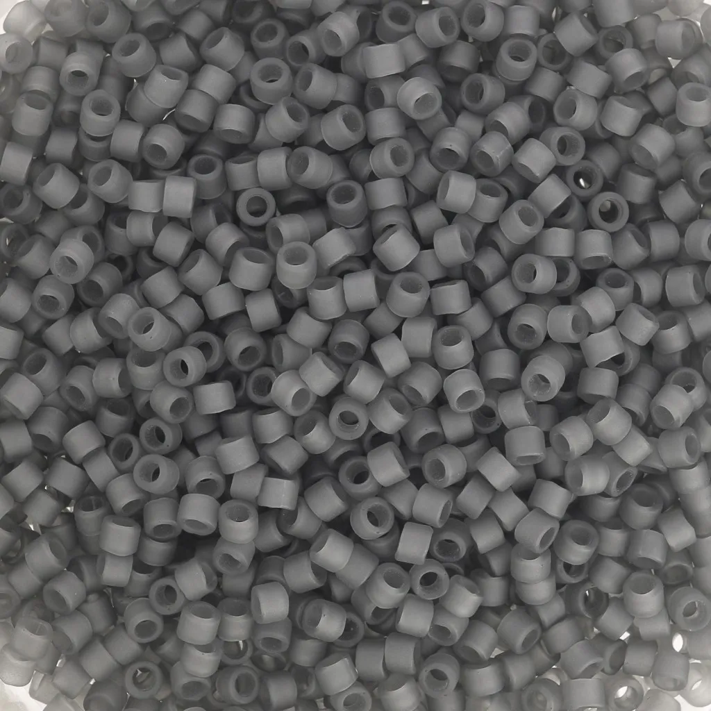 Miyuki Delica 11/0 DB2406 - Mat Transparent Charcoal x8g