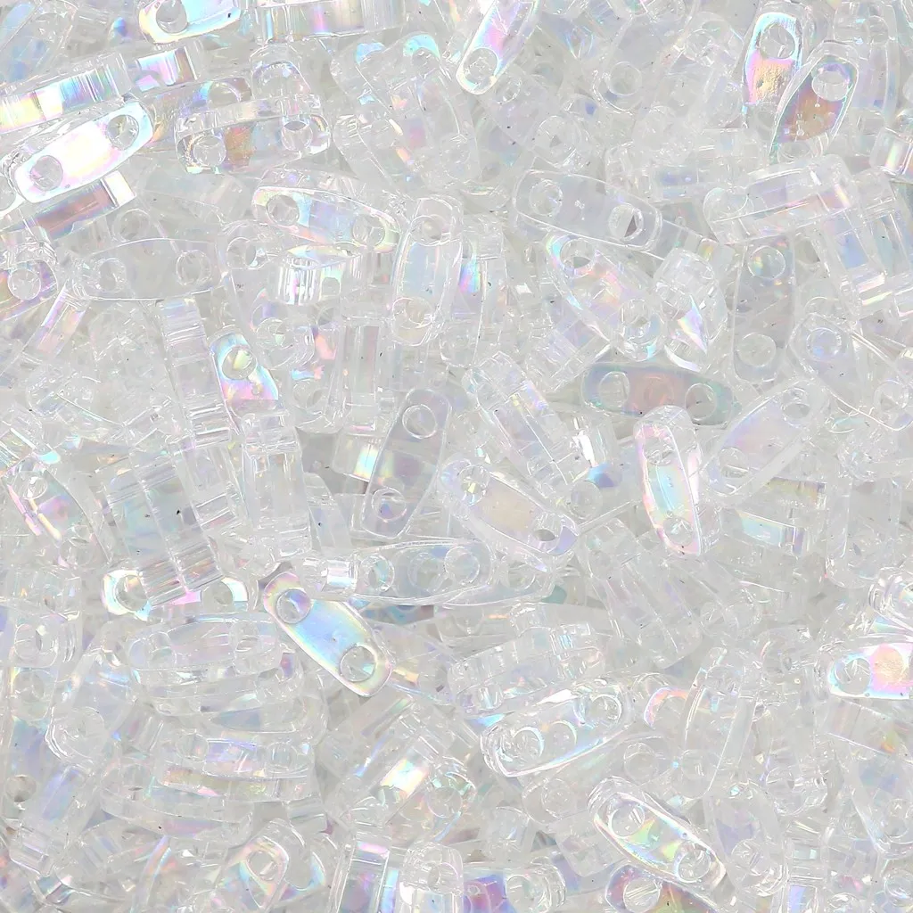 Miyuki Quarter Tila Beads 5x1.2x1.9 mm QTL-250 - Crystal AB x10g