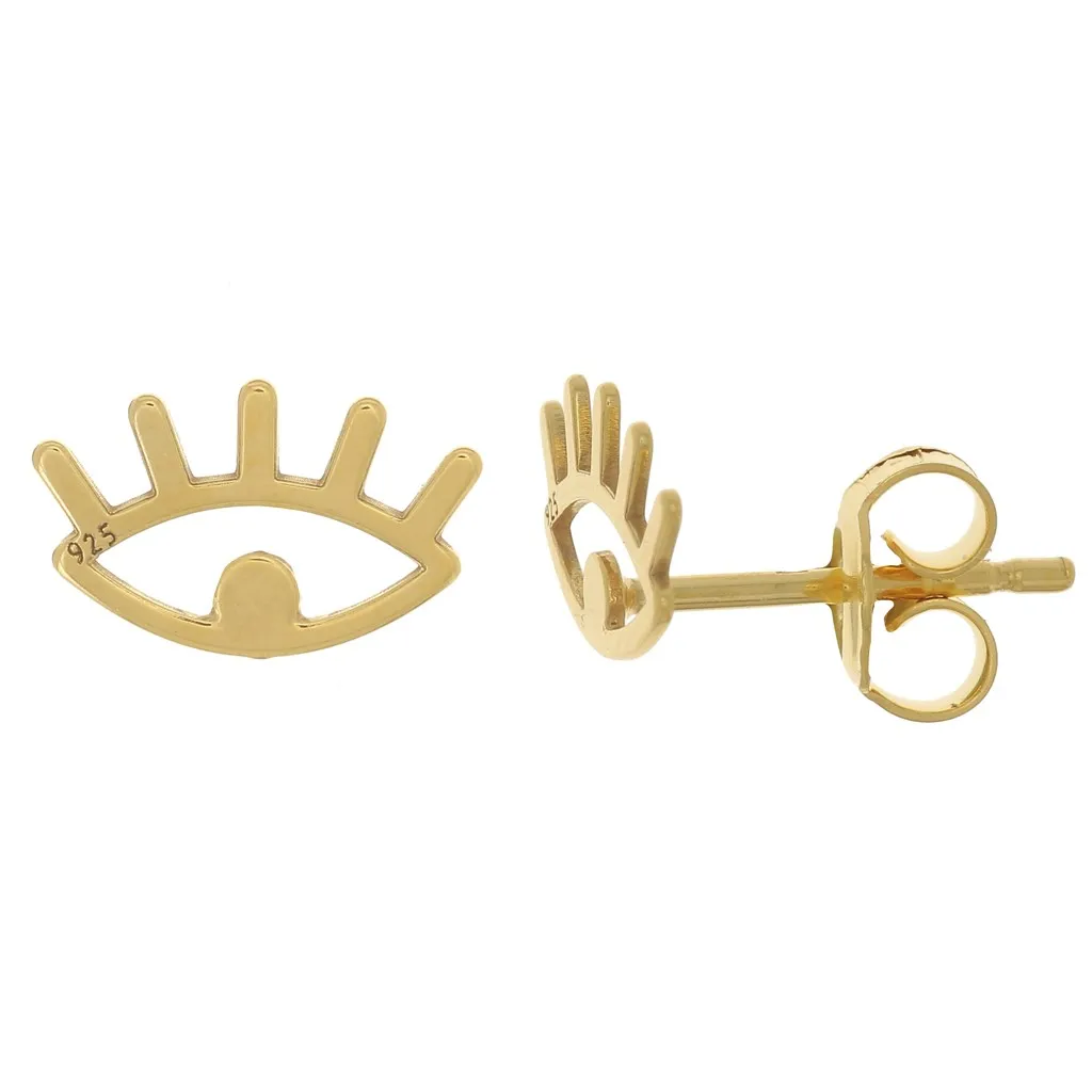 Orecchini 6x10 mm - Argento 925 ORO x2