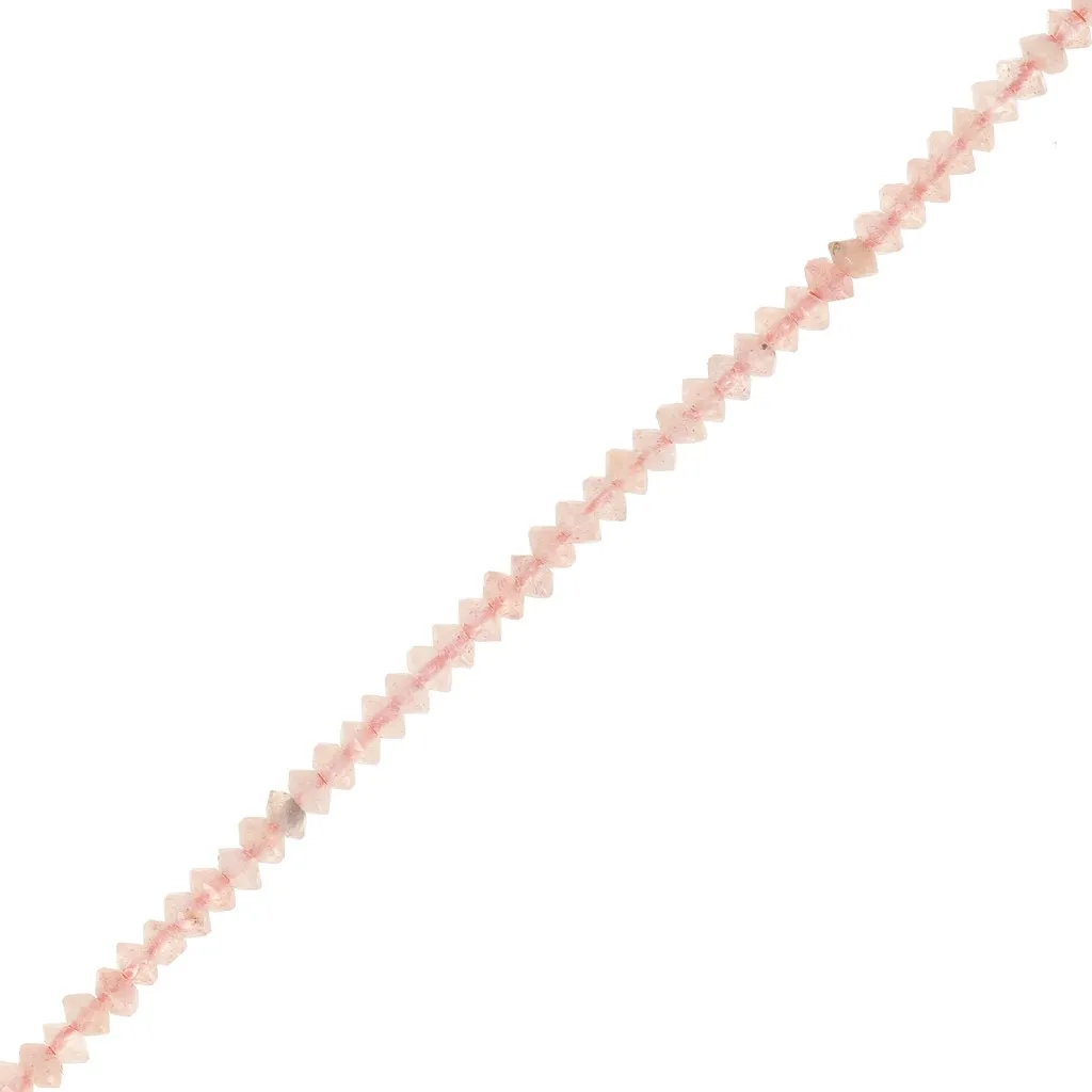 Perle rondelle sfaccettate 2x1mm - Pietra del sole x39cm