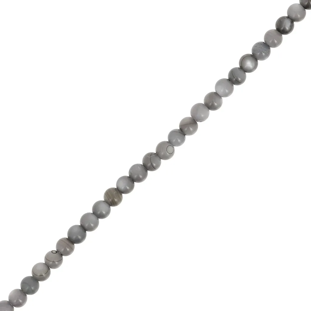 Perle rotonde di madreperla 2,5 mm - Grigio scuro x38cm