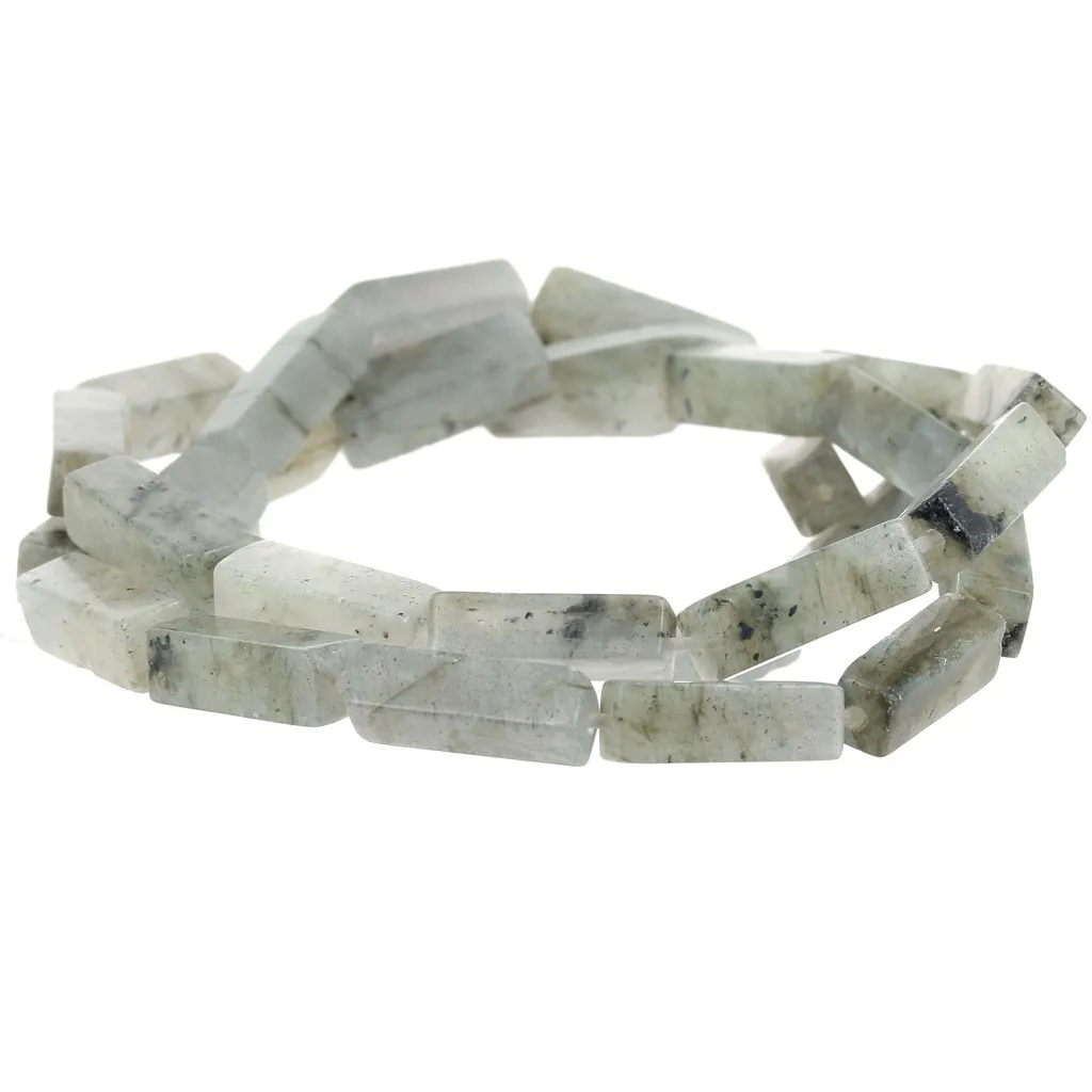 Perle tubi in pietra gemma 13x4 mm - Labradorite x40cm