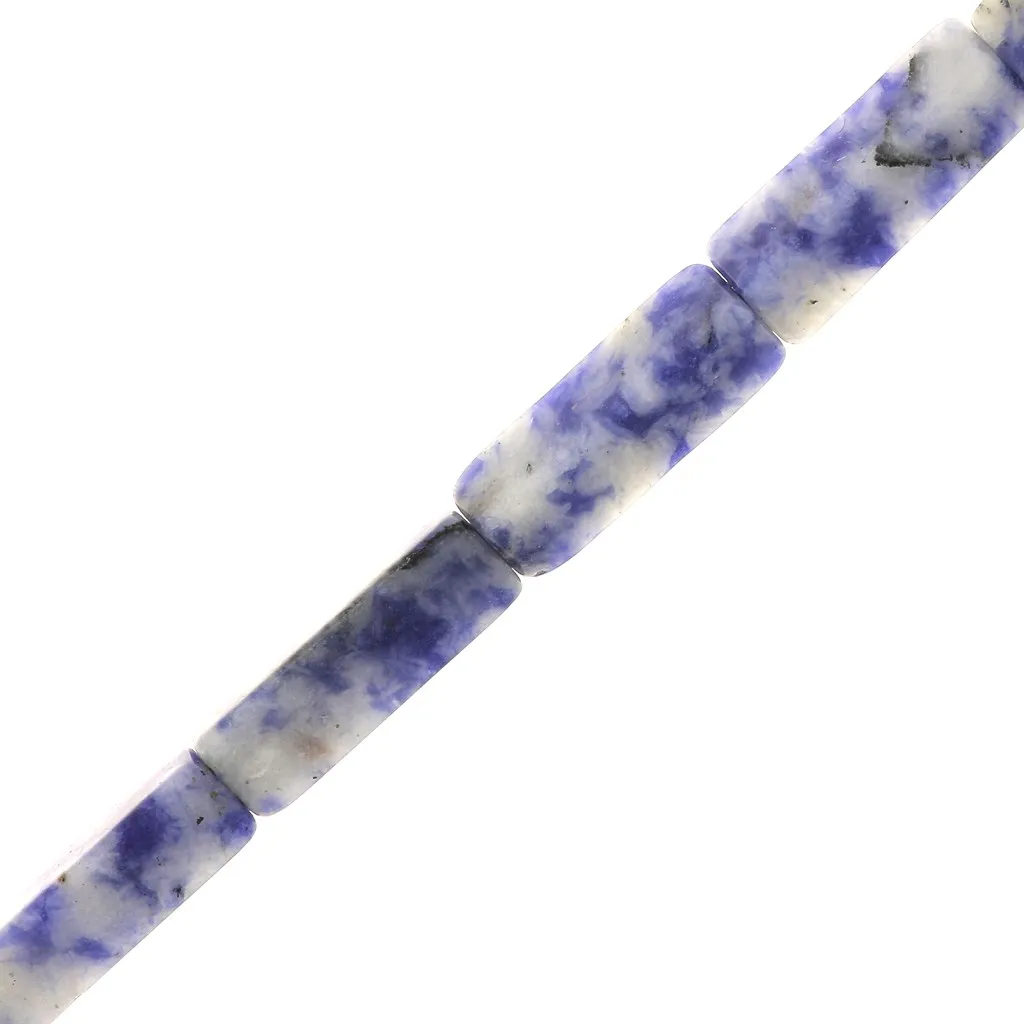 Perle tubi in pietra gemma 13x4 mm - Sodalite x40cm
