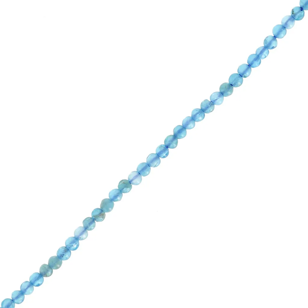 Perline rotonde da 2 mm in pietra semipreziosa - Apatite x40cm