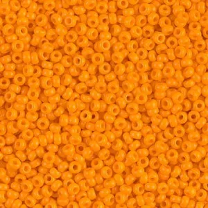 Rocaille Miyuki 11/0 406L - Opaque Light Orange confezione da 100g