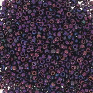 Rocaille Miyuki 15/0 0469 - Metallic Bronze Eggplant Iris x8g