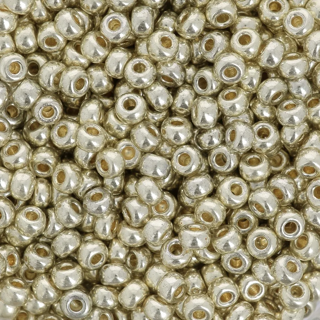 Rocaille Miyuki Duracoat 8/0 4201 - Galvanized Silver confezione da 100g