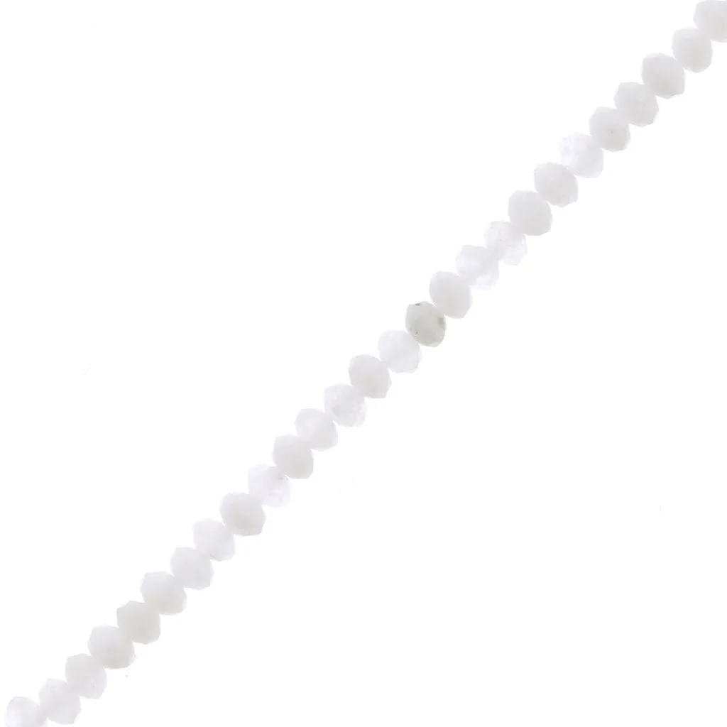 Tondi appiattiti sfaccettati 3x2 mm - Pietra di Luna x39cm