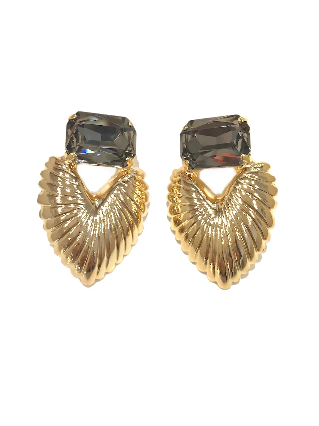 Orecchini Diamond Accessori Wings Fumè