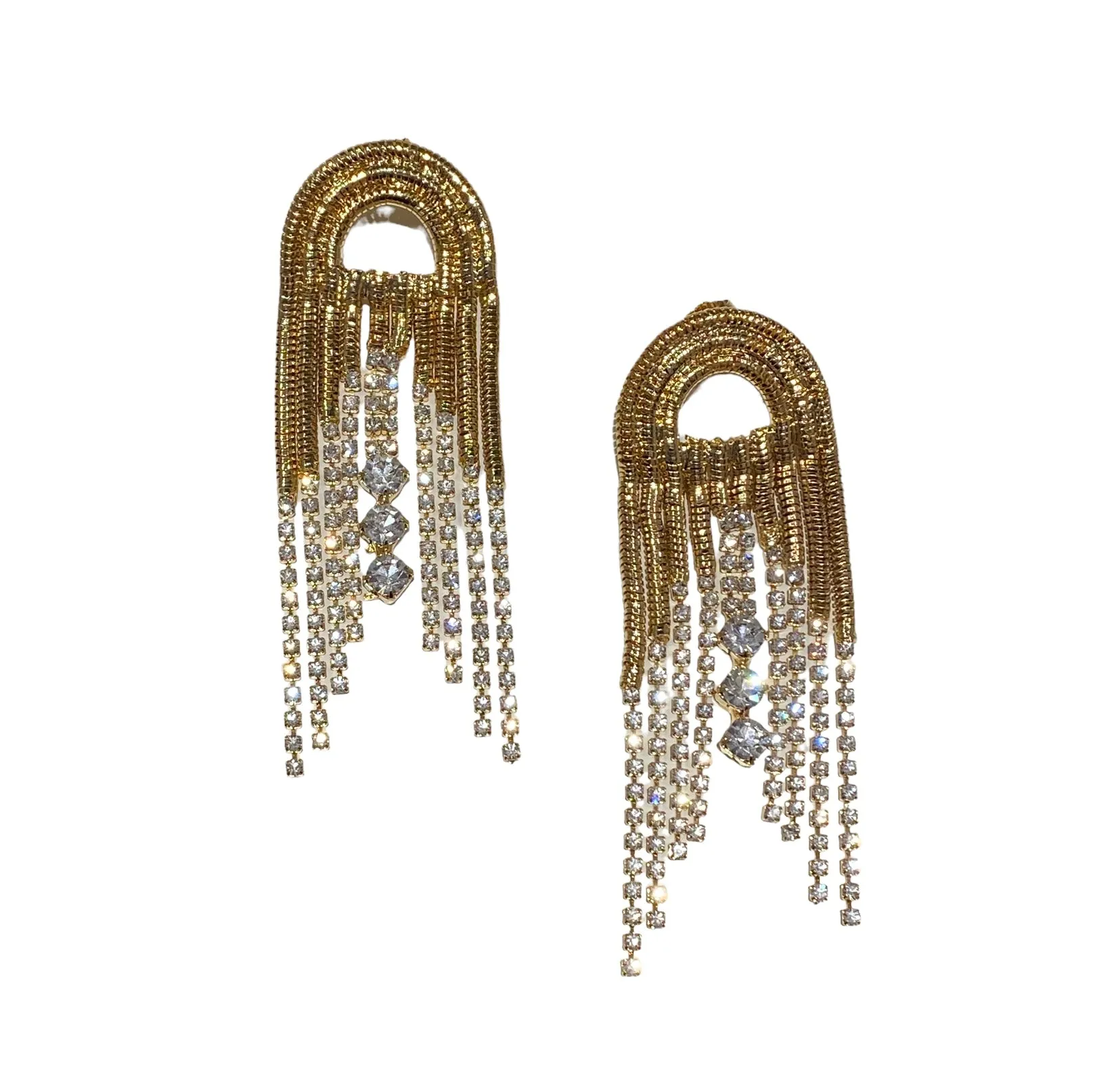 Orecchini Diamond Accessori Cascata Crystal