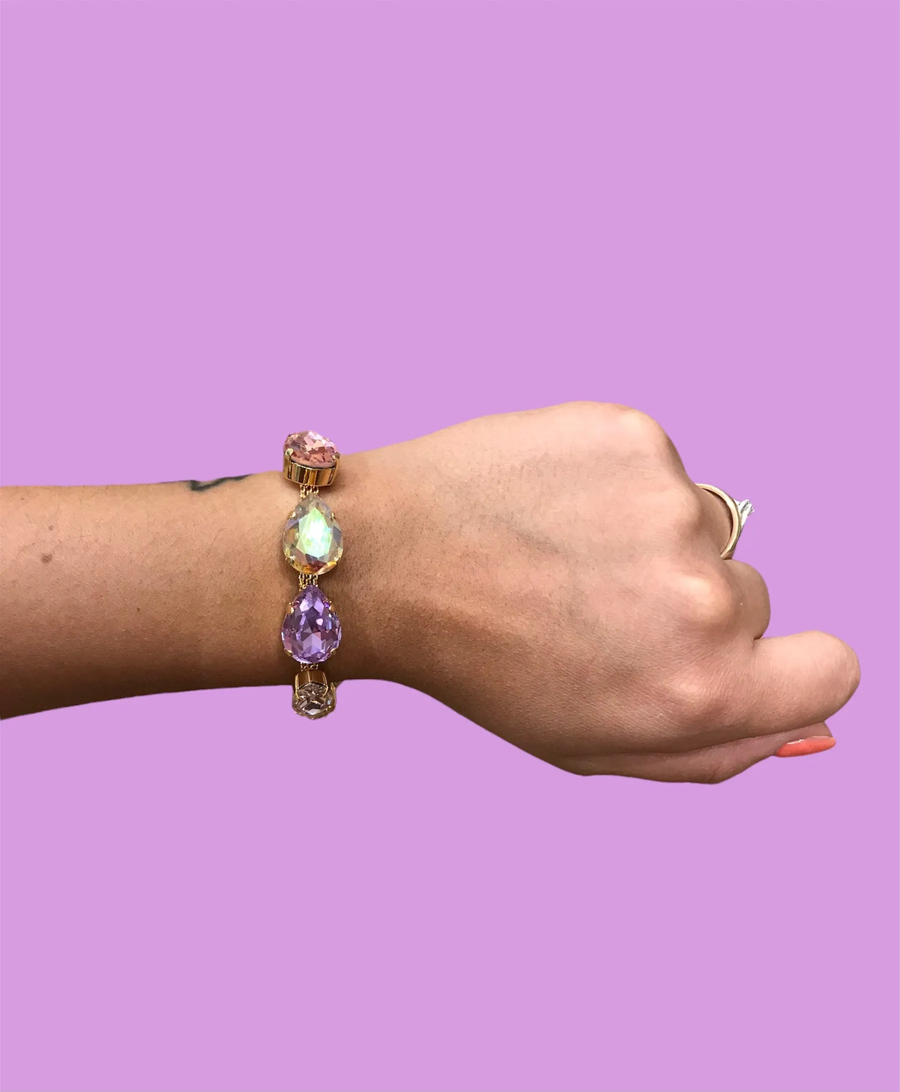 Bracciale Donna Diamond Accessori Pietre Goccia