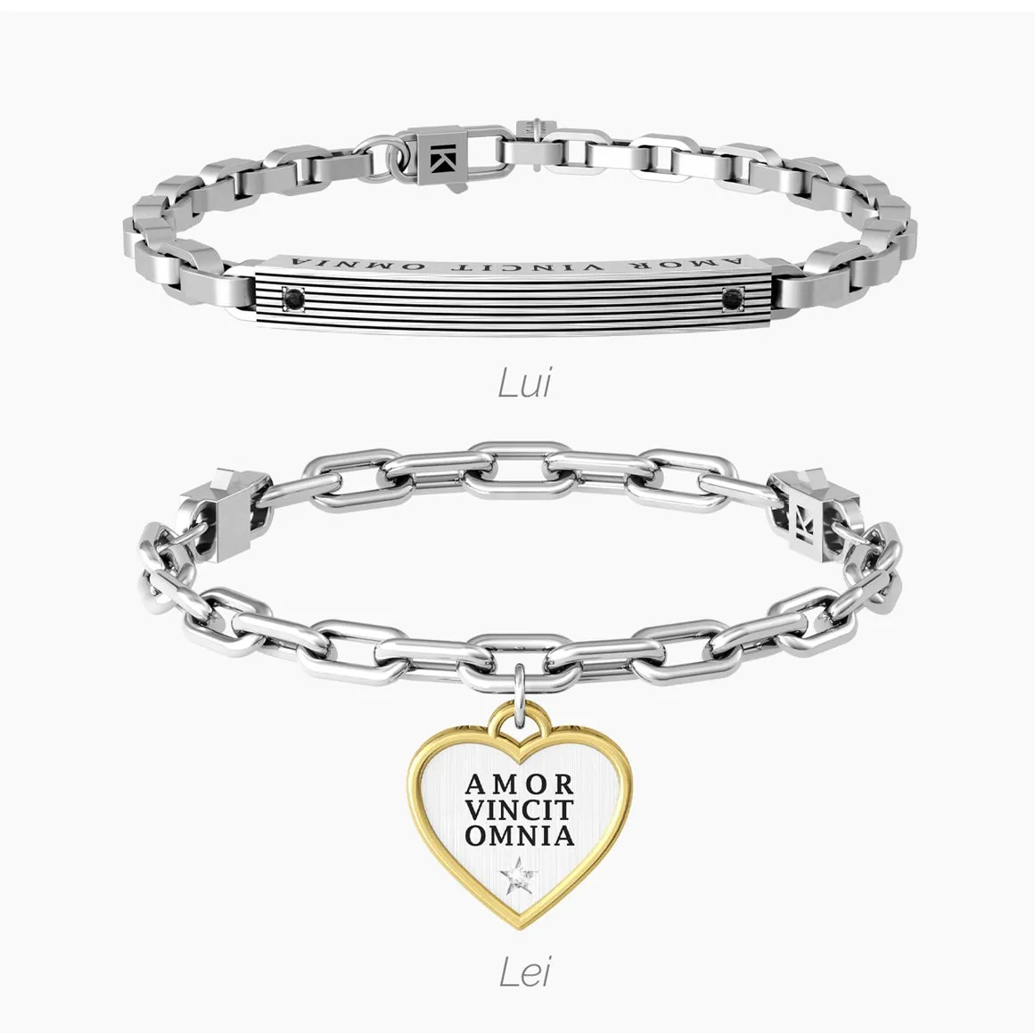 Coppia di bracciali Kidult LUI & LEI | L’AMORE VINCE TUTTO