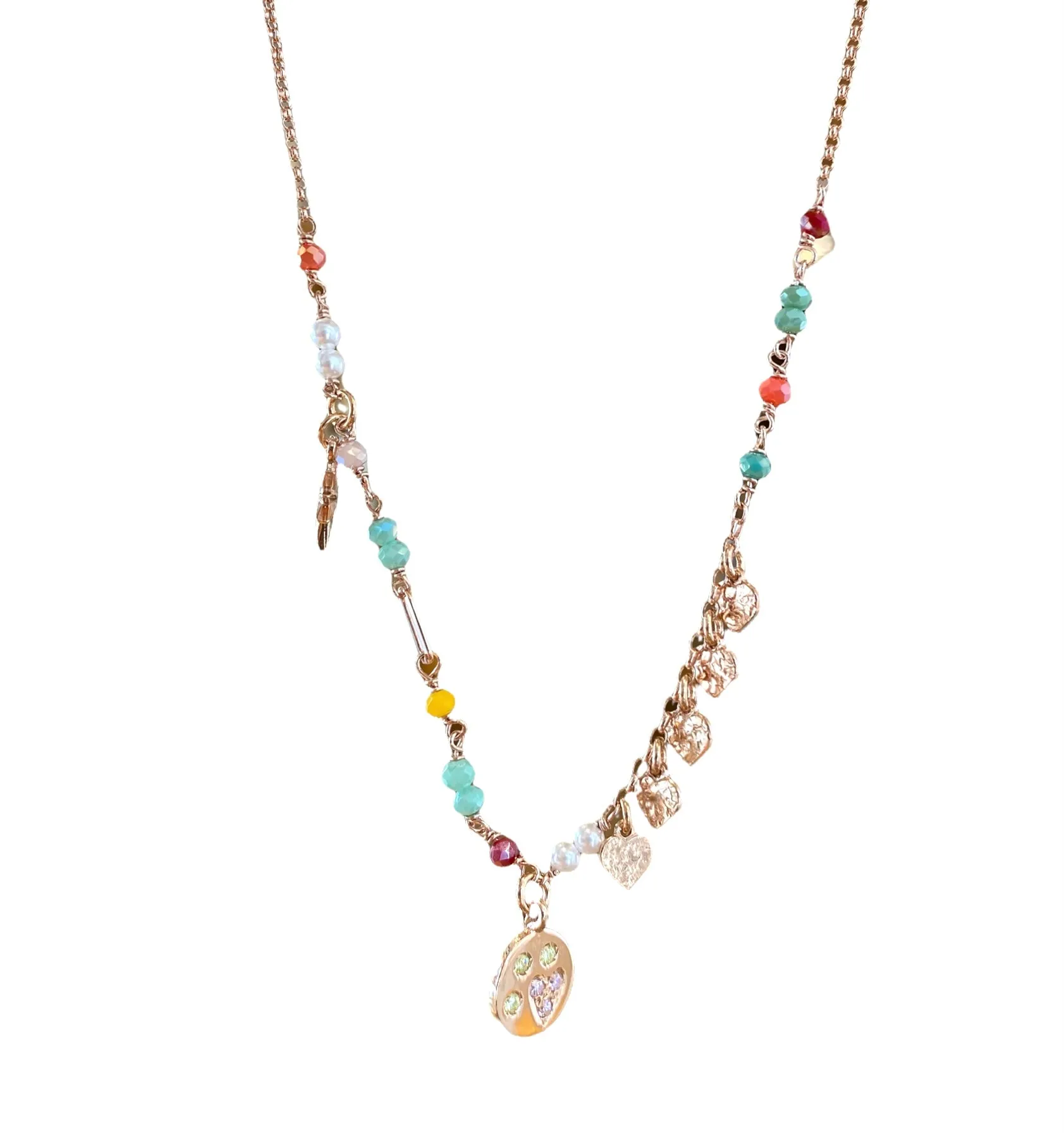 Collana Sacramore piastrina zirconi