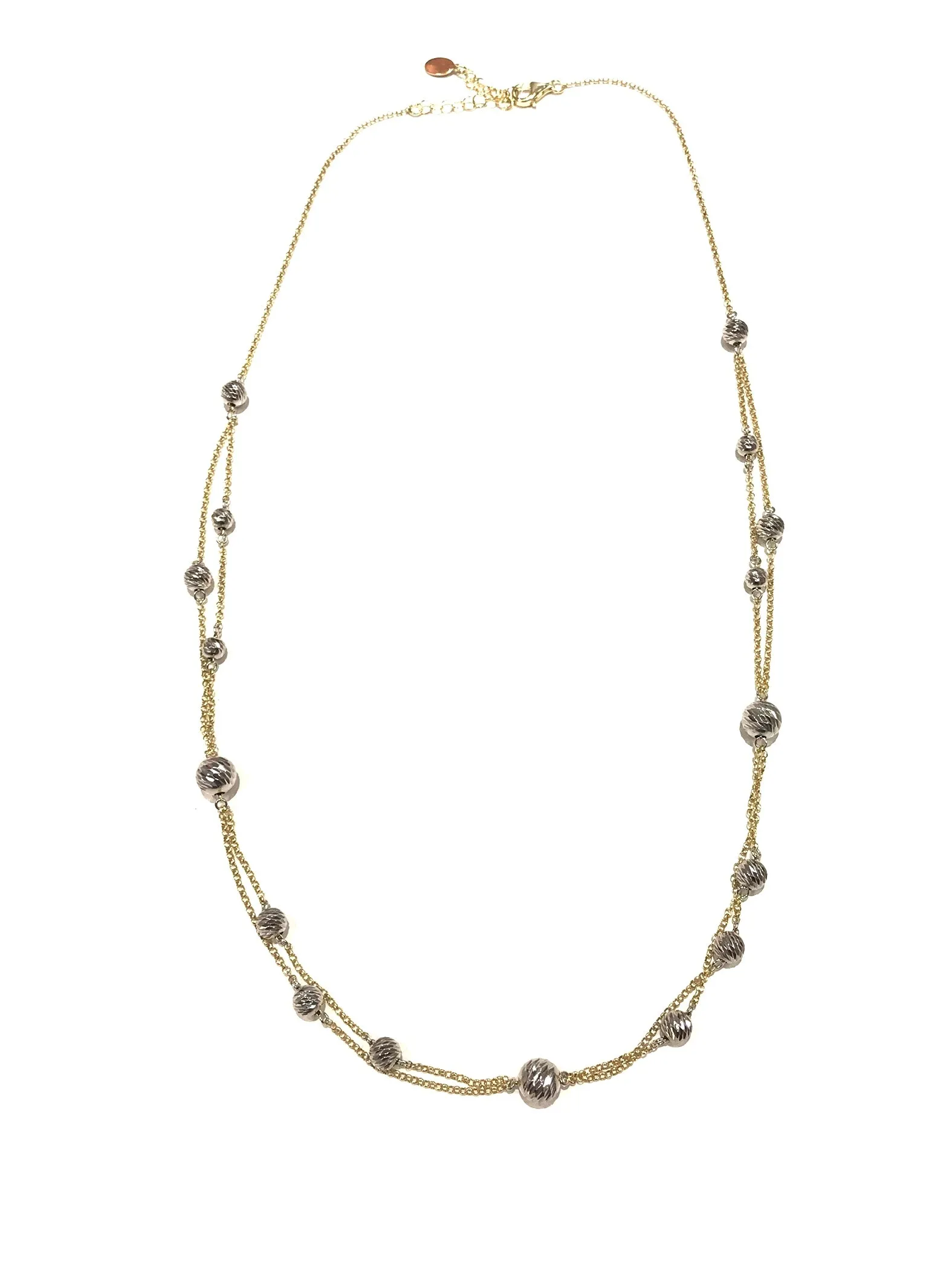 Collana Donna Marcello Pane Doppio Filo e Sfere