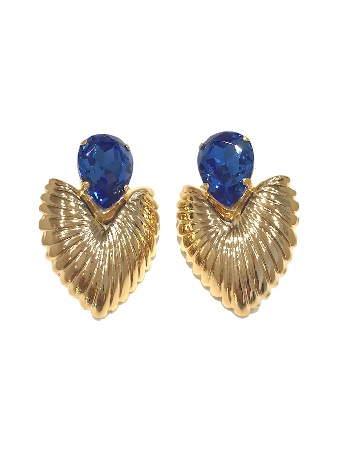 Orecchini Diamond Accessori Heart Blu