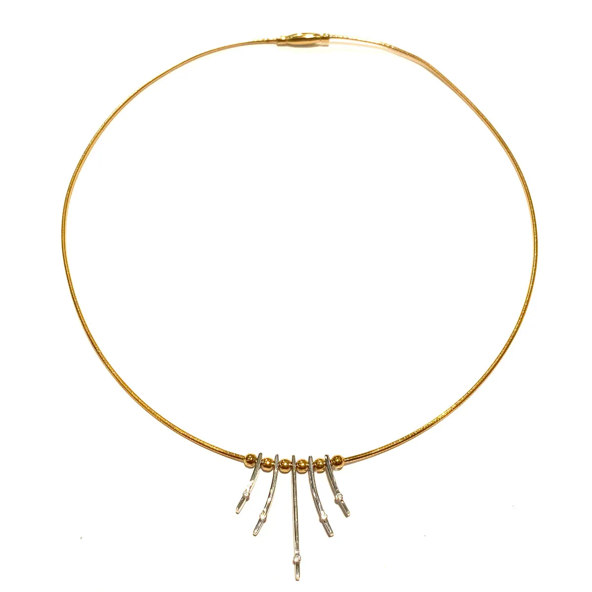 COLLANA RIGIDA GAMBI PENDENTI