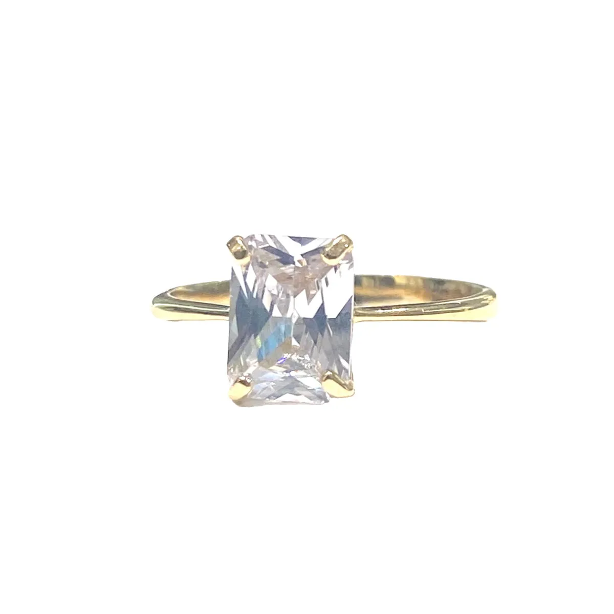 ANELLO SOLITARIO BAGUETTE