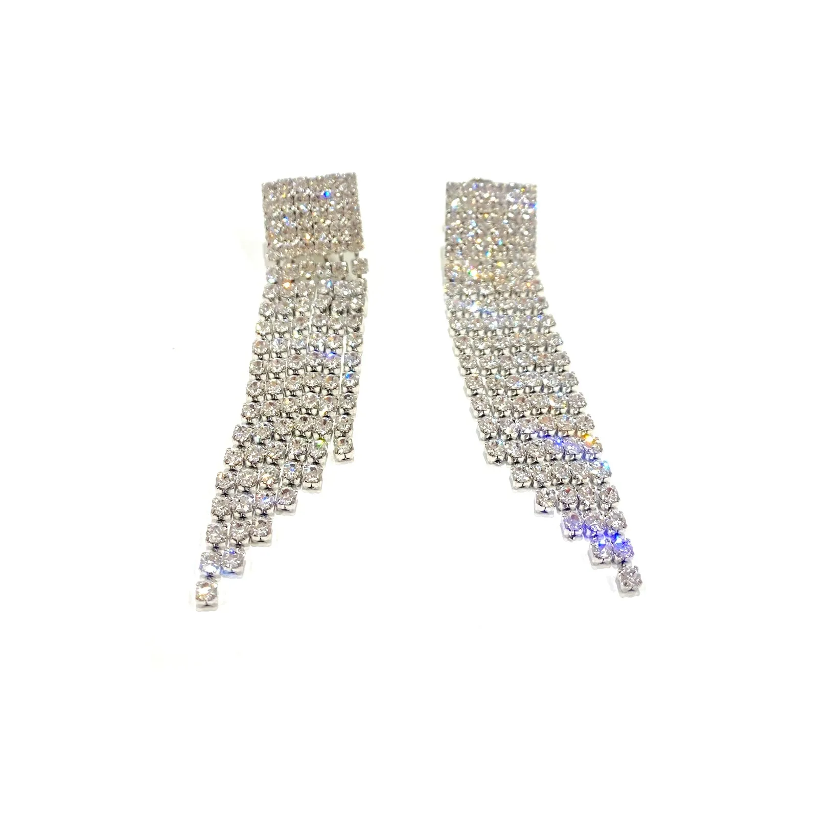 Orecchini donna Diamond Accessori Climb Short con Strass Crystal