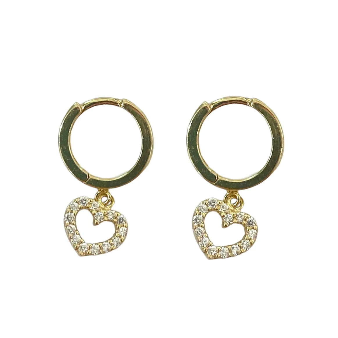 ORECCHINI CERCHI CON CUORE