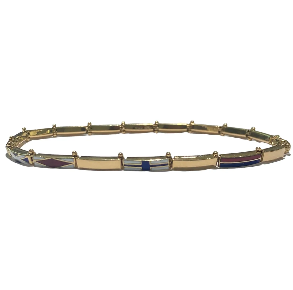 BRACCIALE BANDIERE IN ORO