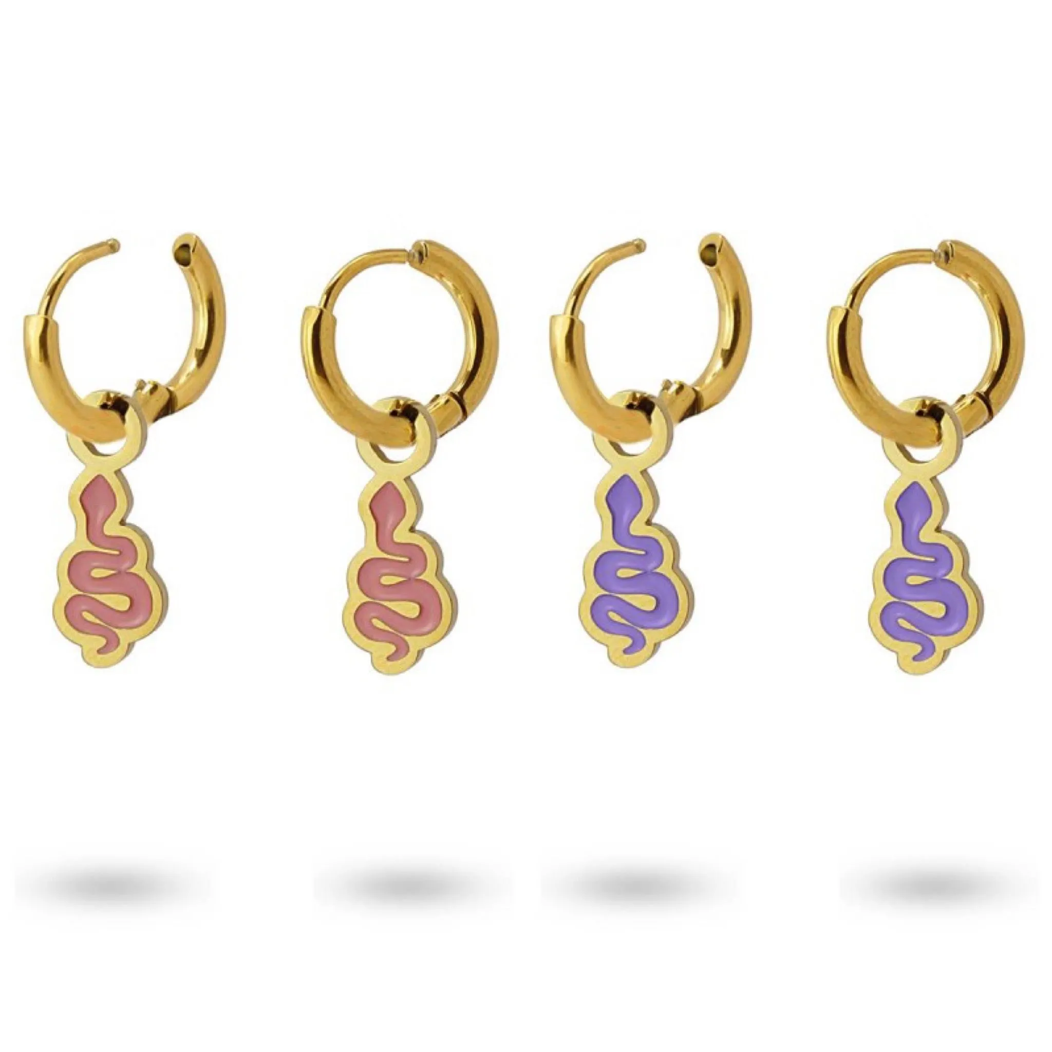 Orecchini Donna Anartxy Enamel Serpente