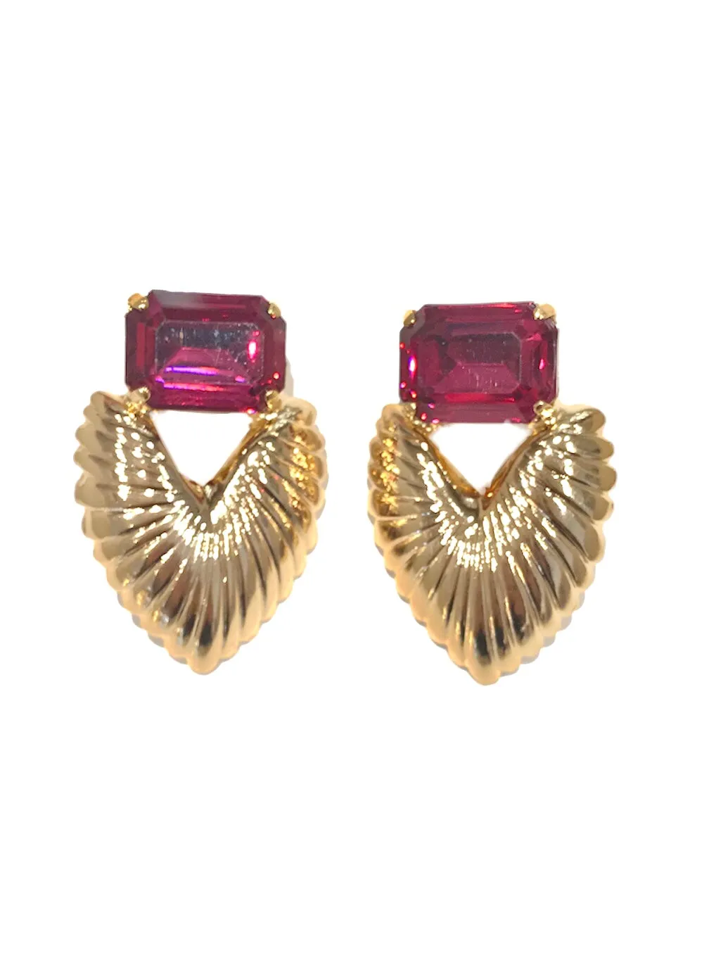 Orecchini Diamond Accessori Wings Fucsia
