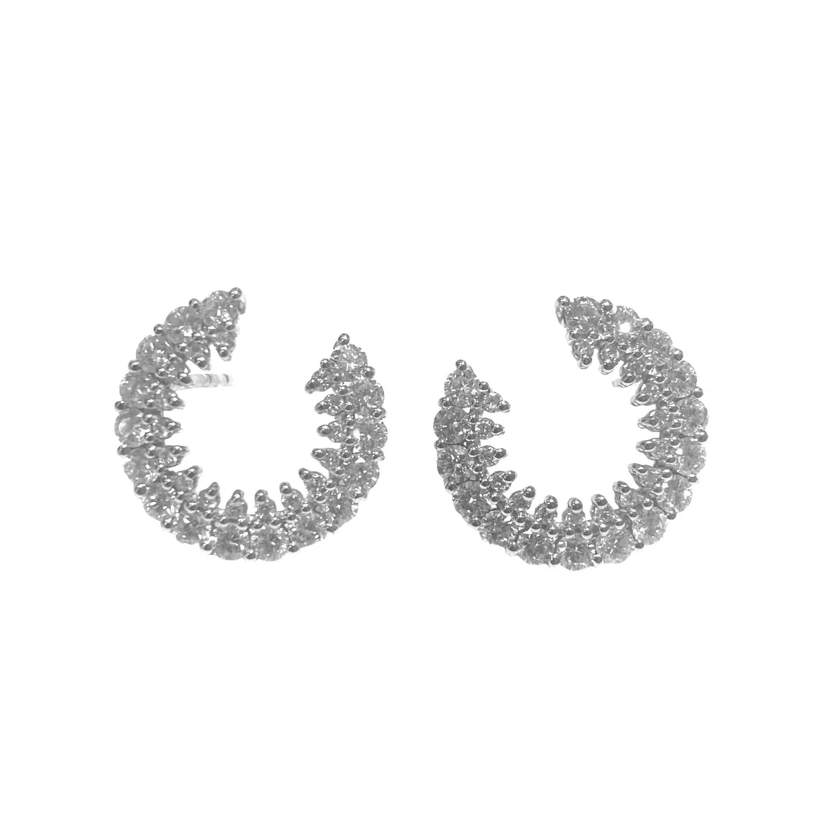ORECCHINI CERCHI DI DIAMANTI