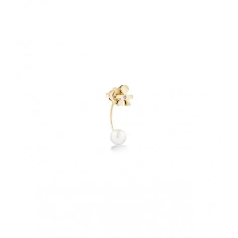 Mono Orecchino Le Bebè Sagoma Bimbo Le Perle Oro Giallo Diamante LBB812