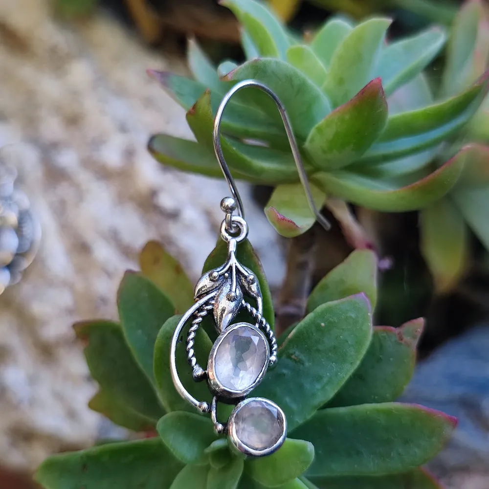 Ethnische Ohrringe aus 925er Silberstein - AGHAI