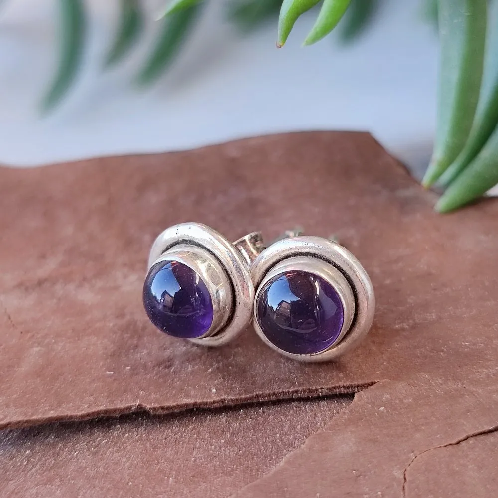 Ethnic EARRINGS with stone in 925 silver - DHIGA