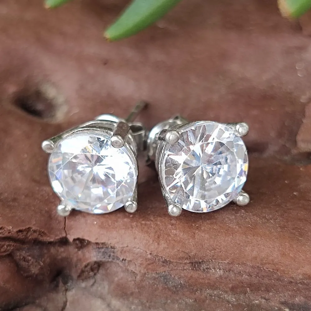 925 Silver Earrings with Stone - EMILE