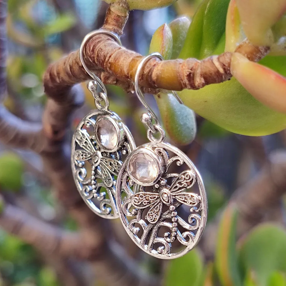 Ethnische Ohrringe aus 925er Silberstein - MILUSA