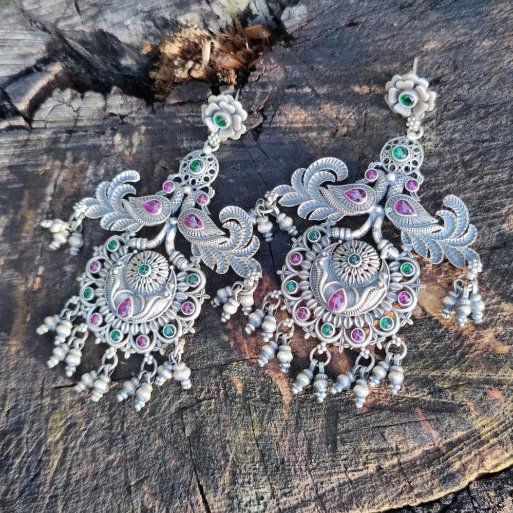 Ethnische Ohrringe aus 925er Silber - NEEM