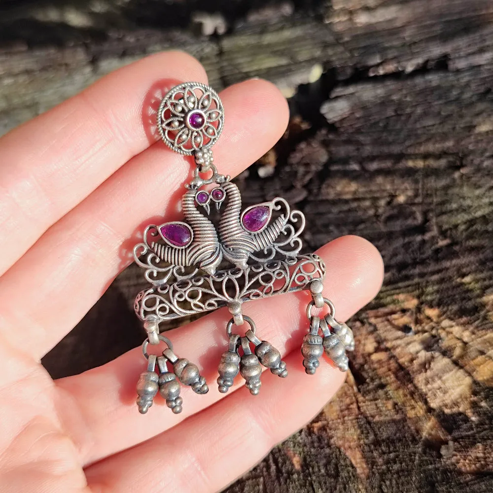 Ethnische Ohrringe aus 925er Silber - RAWAT