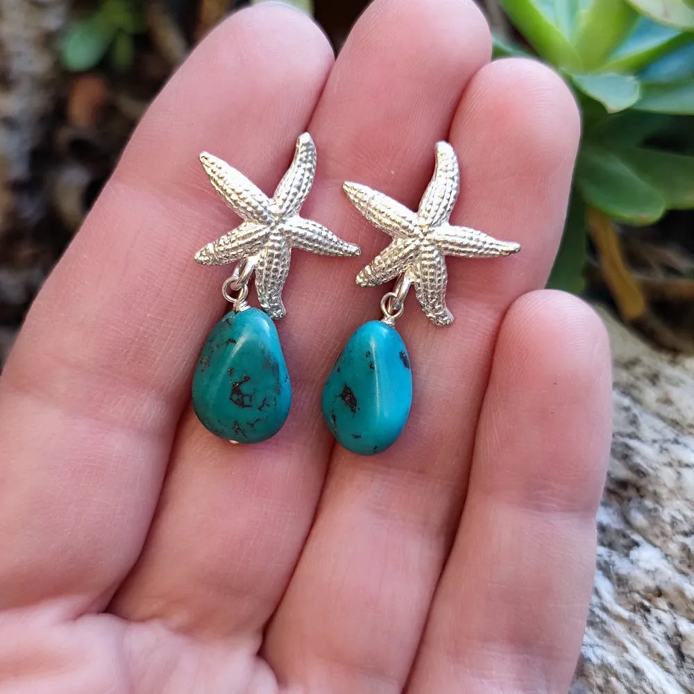 Ethnische Sternohrringe aus 925er Silberstein - RUNDI